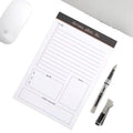 Custom A5 Notepad Perforated Tear Pages Lined Writing Pad PVC Paper Cover Pencil Painting Loose-leaf Saddle Binding