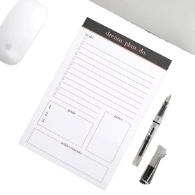 Custom A5 Notepad Perforated Tear Pages Lined Writing Pad PVC Paper Cover Pencil Painting Loose-leaf Saddle Binding