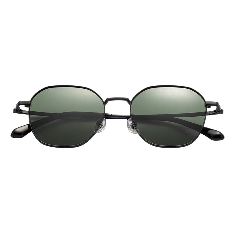 Luxury Custom LOGO Gold Metal Ultralight Titanium Frame TAC Lenses Polarized Sunglasses