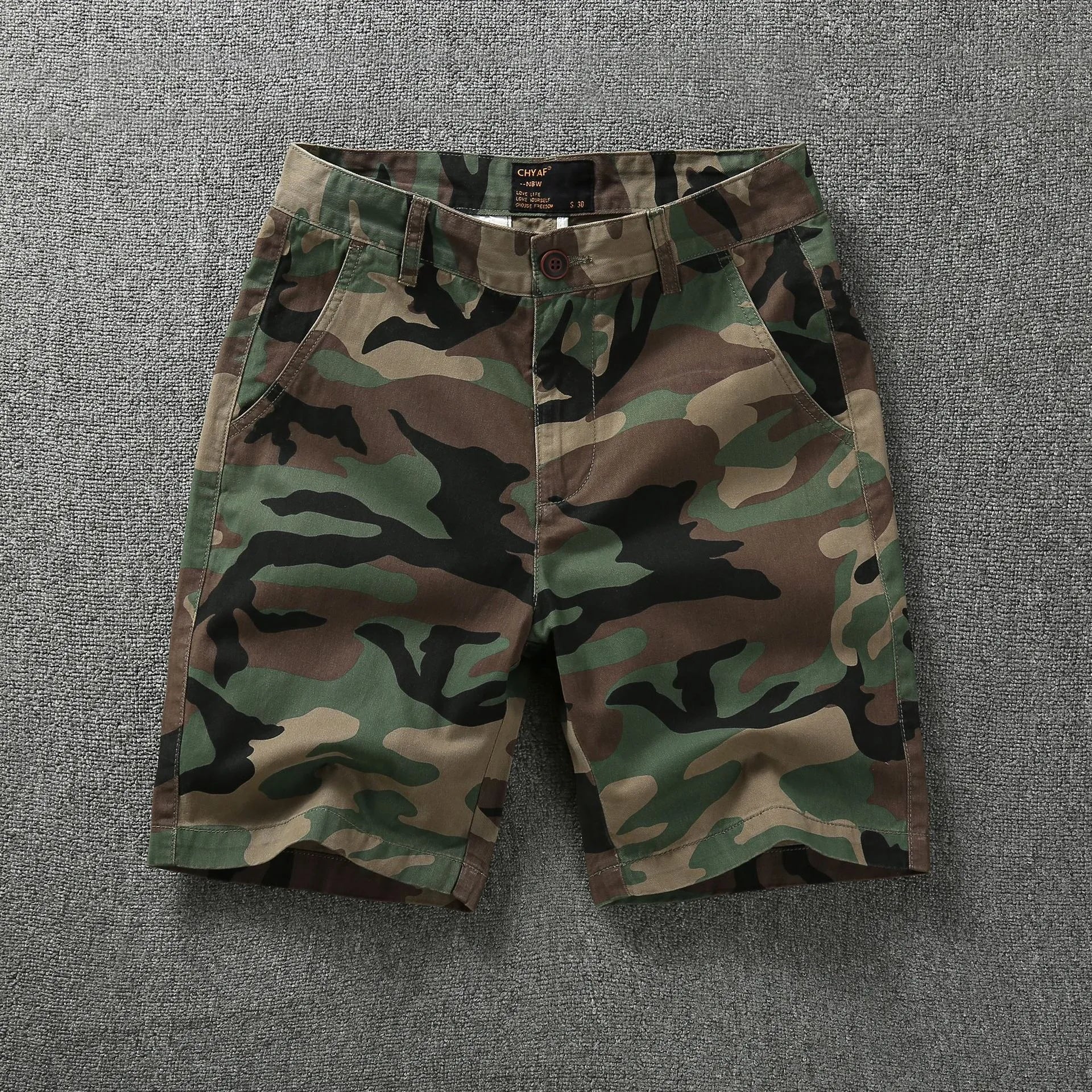 Men's  Summer Bermuda Shorts Mens Above  Knee  Camouflage Short Pants Man Casual Fashion 3 Length Trousers Clothes