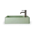 Hot Sale Artificial Stone Green Wall Hung Bathroom Sink  Rectangular Shape Wash Basins