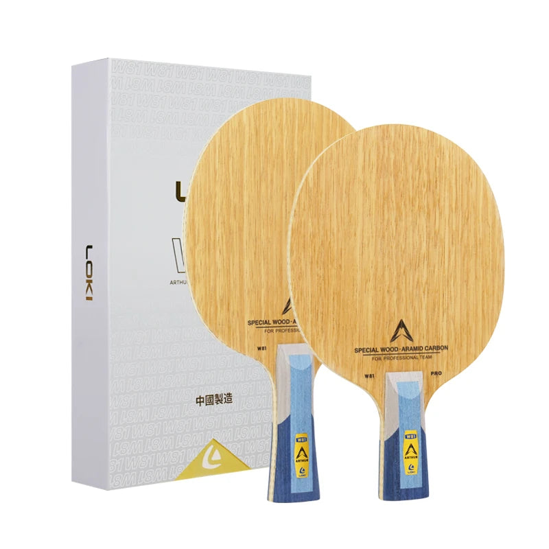 LOKI W81 Inner Professional Ping Pong Paddle Aryl Carbon Koto Wood Table Tennis Blade Support OEM/ODM