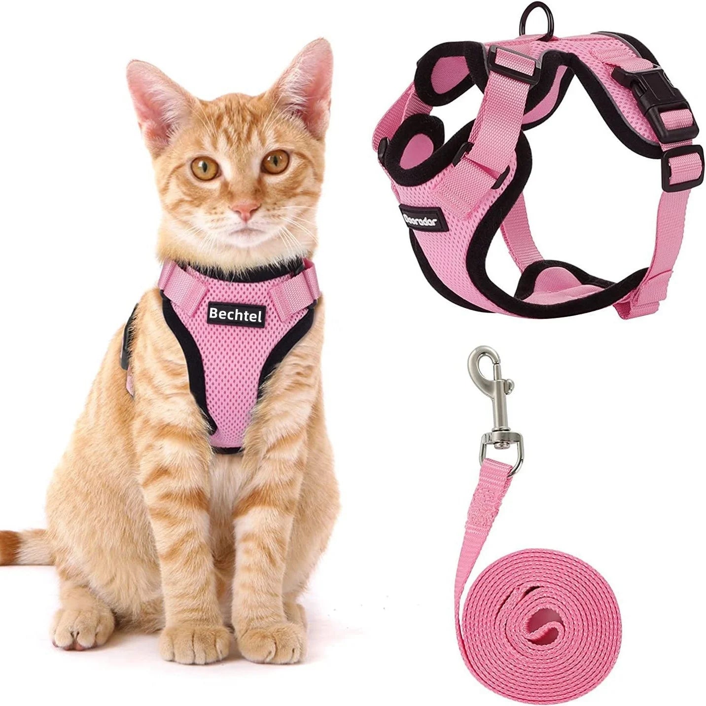 Adjustable Anti-Escape Dog Harness Summer Fashion Pet Vest for Cats Made from Polyester Nylon Cloth Solid and In-Stock
