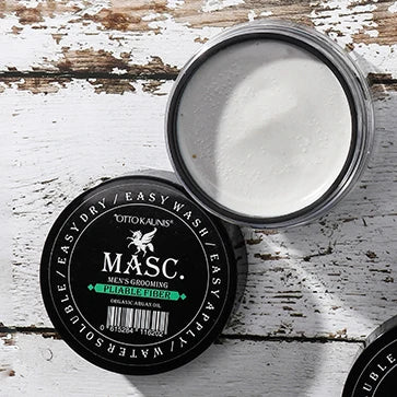 MASC. Salon Professional Strong Control Hold Styling Pomade Curly Hair Extension Heat Protection Matte Finish Cruelty-Free Wax
