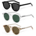 2025Fashion Driving Polarized Frame Shade Acetate Sunglasses Polarized Small Round Frame Acetate Sun Eyewear