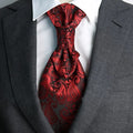 Hot Cheap Wedding Corbatas Paisley Black Tie Funeral Necktie Polyester Ascot Tie Cravat