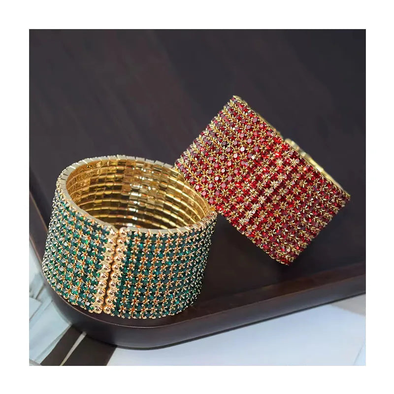 Fashionable Exaggerated Personality Full Diamond Bracelet New Rhinestone Bracelet