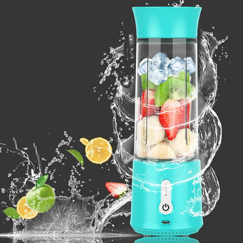 500ML Personal Ice Juicer Blender Portable Electric Fruit Mixer Juicer USB Rechargeable Travel Sports Mini Blender OEM Custom