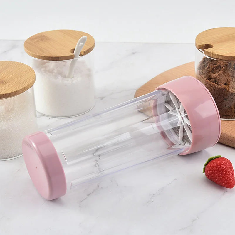 New Arrival Kitchen Hand Accessories Stainless Steel and Plastic Flour Sieve Cup Baking Tool and Sifter