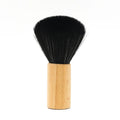 JDK 1PC Promotion Straight Shape Wood Handle Blade Shaving Brush Black Synthetic Hair Barber Foaming Brush with Private Label