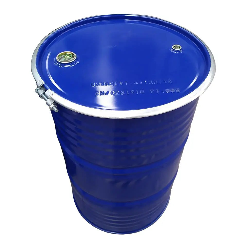 200-220L Food Grade Internal Coating Open Head Steel Drum 55-Gallon Capacity Gasoline Storage Barrel