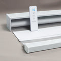 Electric Drive Remote Control Built-In Window Blinds Day Night Modern Blackout Motorized Zebra Plain Roller Shades Blinds