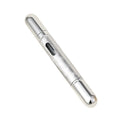 1Pcs 12ml Silver Perfume Metal Bottle Sub-bottling Spray Portable Perfume Bottle Spray and Roll Ball Dual Use Bottle