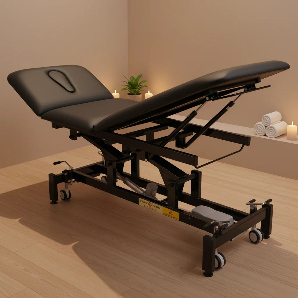 Cheap Modern Physical Therapy Electric Massage Table 3 Section Acupuncture Facial Bed