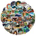 50Pcs New Outdoor Camping Graffiti Pvc Waterproof Sticker Travel Case Car Computer Guitar Sticker Kids Diy Gift Sticker