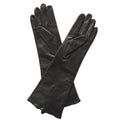 2024 New Style Length Black Goat Skin Long Leather Women Gloves