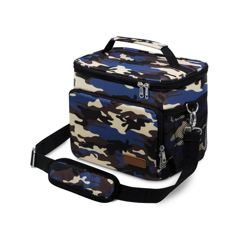 Large Insulated Lunch Cooler Bag 2025 New Style Office Thermal Custom Fashion Waterproof Aluminum Foil Meal Prep Adults Men
