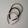 Pure Color Silk Eco-Friendly Reusable Soft Elastic Hair Bands Scrunchies