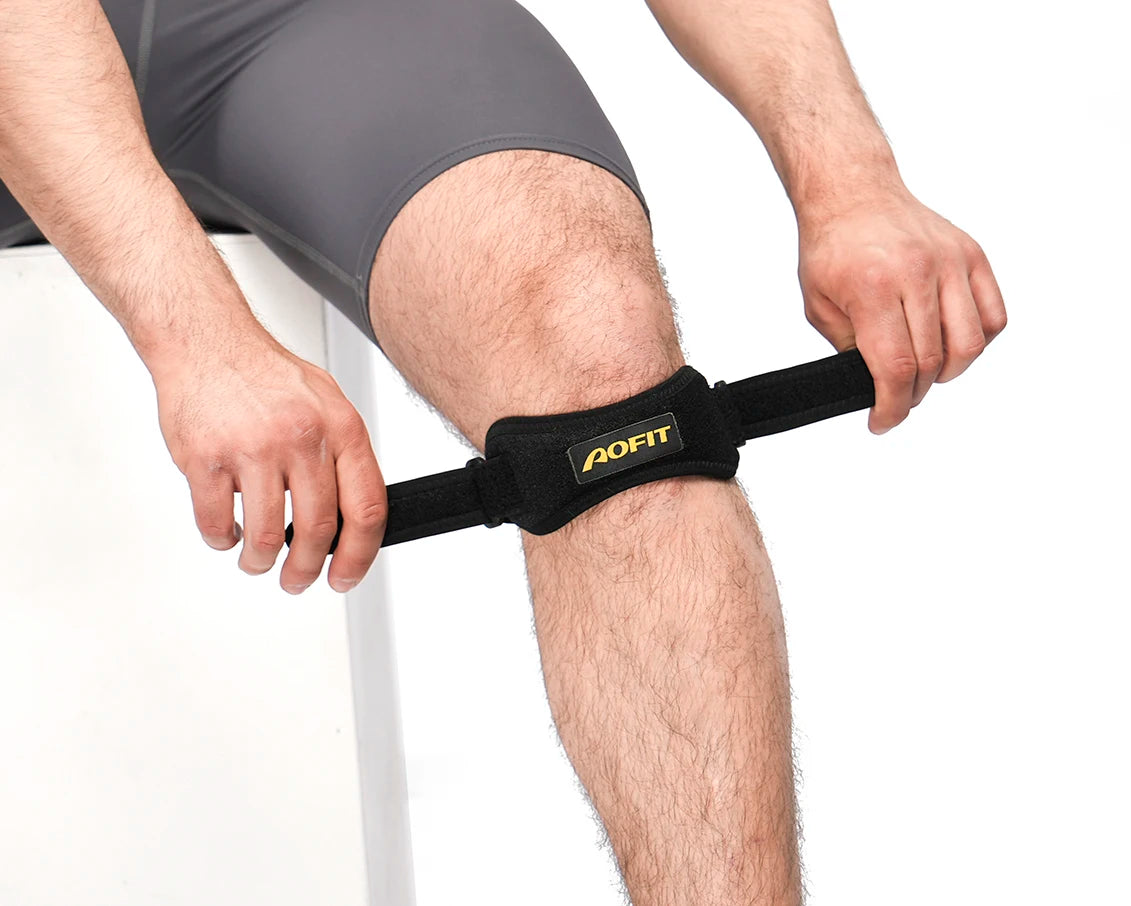 Adjustable Neoprene Patella Knee Strap Fitness Tendon Support Brace OEM Available Protective Function