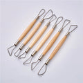 6pcs 8inch Wax Clay Soap Carvers Modelling Carving Sculpting Pottery Craft Tools Set with Double Heand