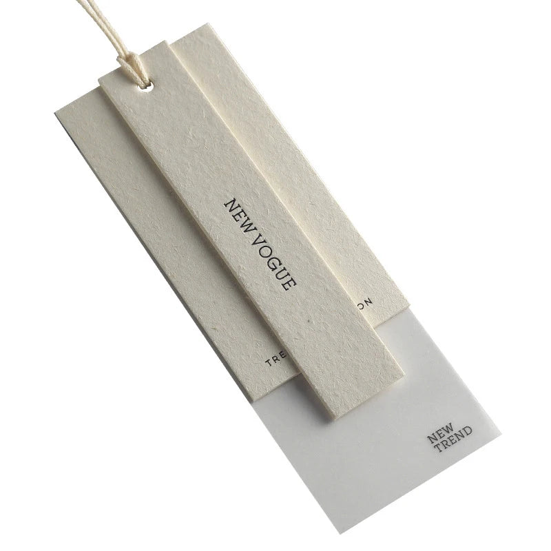 Factory Direct Custom Boys and Girls Clothing Hanging Card Colorless Pressure Bump Special for Garment Tags