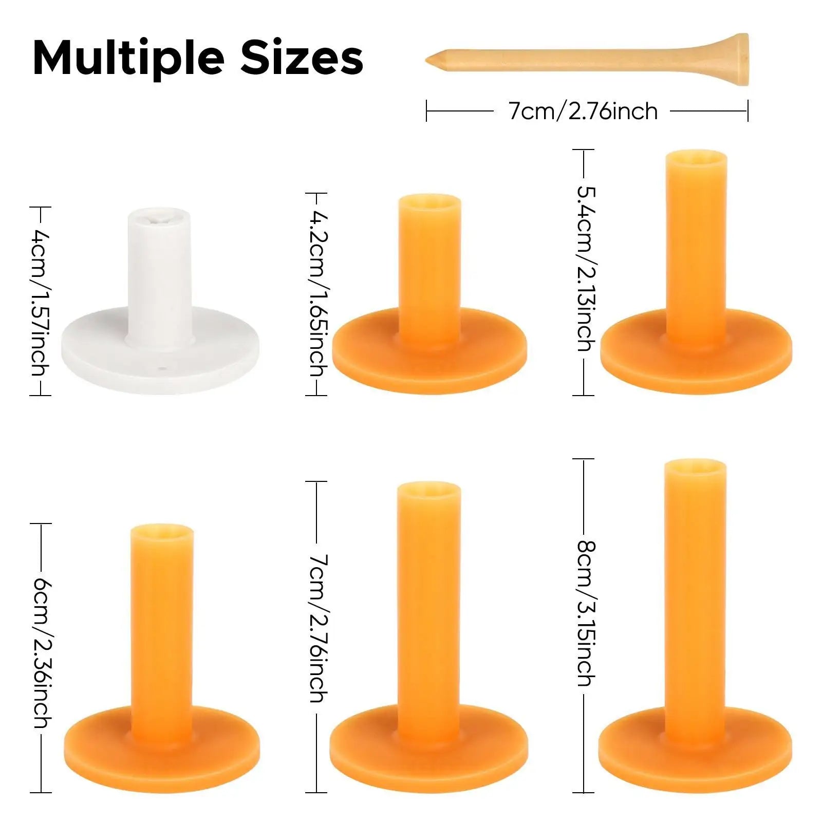 Professional Golf Practice Tee Accessories Flexible Rubber Tee Elastic and Stable Practice Base Wholesale