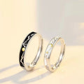 S925 Platinum Plated Romantic Sun and Moon Romantic Couple Rings for Women Men Wedding Engagement Jewelry Ring