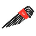 KAFUWELL KH3587 Industrial Grade Sae Metric Star Flat Head Ball End Long Arm High Strength Allen Wrench Hex Key