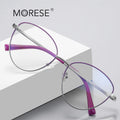 MORESE 3085 Fashion Metal Anti-Blue Light Optical Frames Eyeglasses Stylish Computer Style Manufacturing