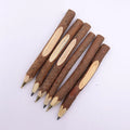 Creative Native Wood Bark Ballpoint Pencil 1.0mm Writing Width Promotional Logo Pen in Animal Style for Hotel Advertising