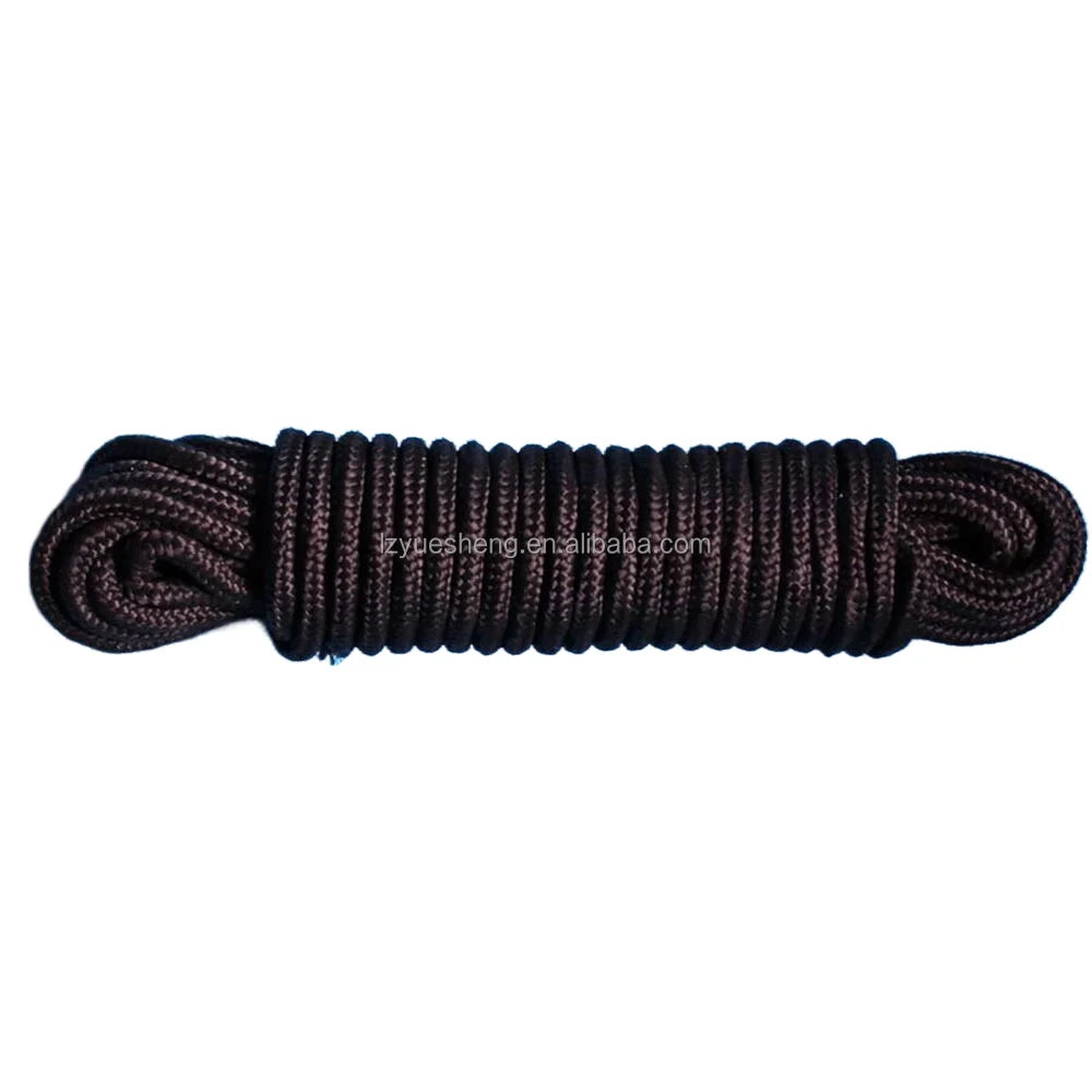 Solid Braided Nylon Utility Rope 8 Strands Marine Ring Endless Design Yuesheng Brand 1-30mm Specifications-Factory Packaging