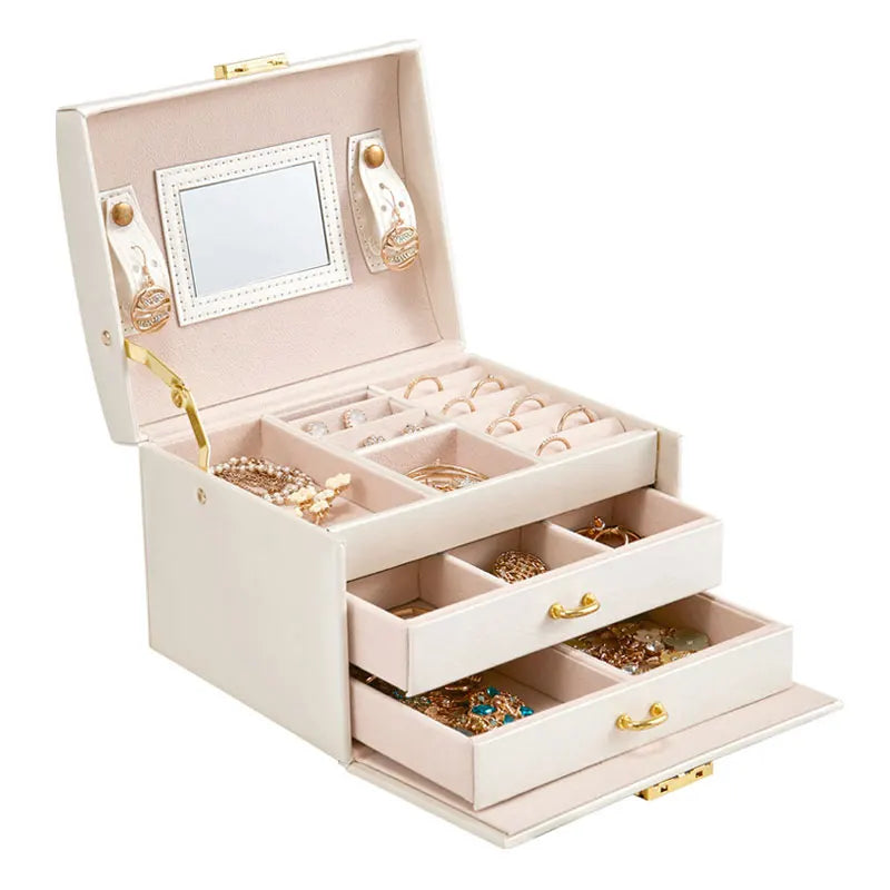Hot Sale TOP ONE Recyclable Rectangle Leather Jewelry Box with Foam Insert Custom Size Unique Gift Packaging & Storage
