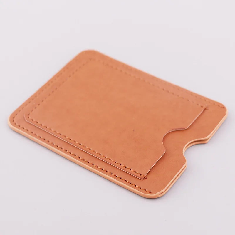High Quality PU Leather Fashion Card Holder Cover Anti-Degaussing RFID Blocking Secure Certificate ID Credit Card Sleeve Lateen