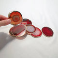 DIY Hot sell Chakra stones agate coasters slice coaster natural agate stone
