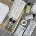 Customizable Luxury Hotel Whit Wipe Makeup Shampoo Conditioner Bath Gel & Body Lotion Kit with Custom Logo Printing