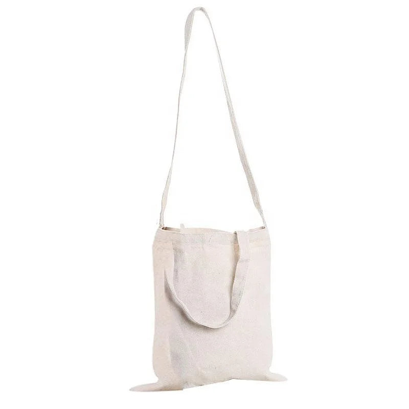 Ruthbag Custom Printed Promotional Cotton Canvas Tote Bag Long and Short Handle for Shopping