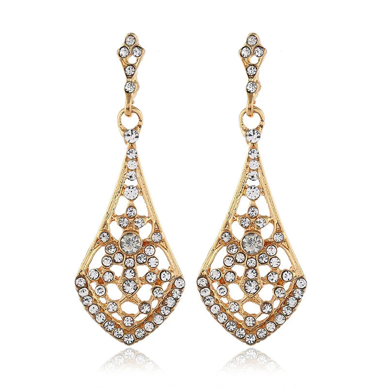 Dangle Bridal Earrings Perfect Jewelry for Brides Bridesmaid Prom and Homecoming 1920s Gatsby Party Earring