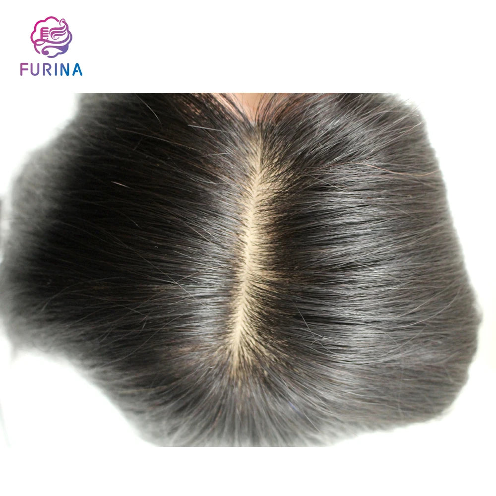 Top-ranking Toupee Women Without Veils Colored Human Hair Thin Skin Touper for Women