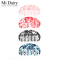 MiDairy 8.8x4.8cm Japanese Four Colors Interposing Comb Outdoor Portable Hair Comb Customized logo Combs for Women