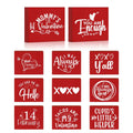 Putuo Decor Valentine's Day Red Wooden Box Sign Intimacy Love Gift Tabletop Decoration Box Sign