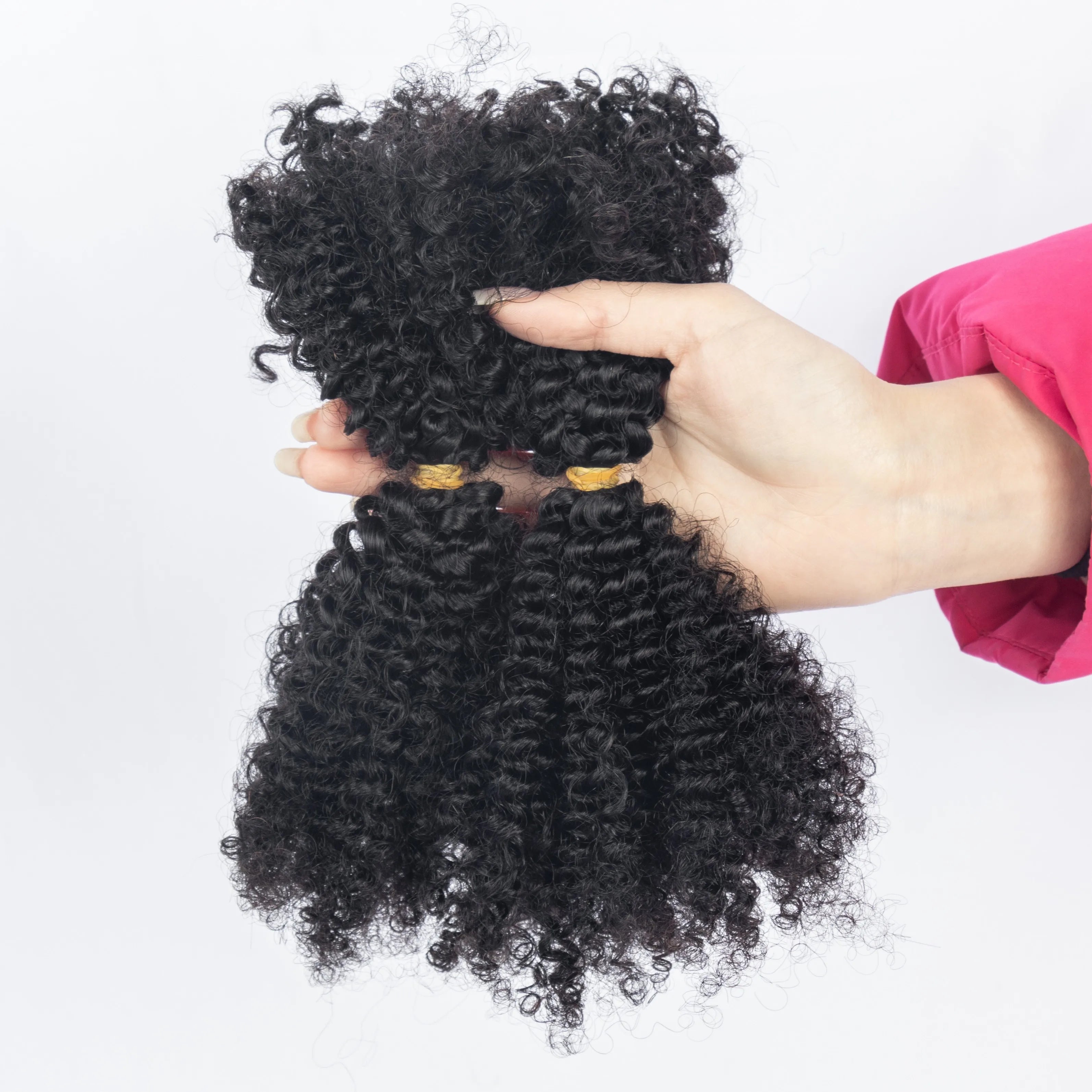 Afro Braiding Hair 4B4C Afro Kinky Bulk for Locks 100% Human Hair 8-30 Inch Afro Kinky Bulk Human Hair