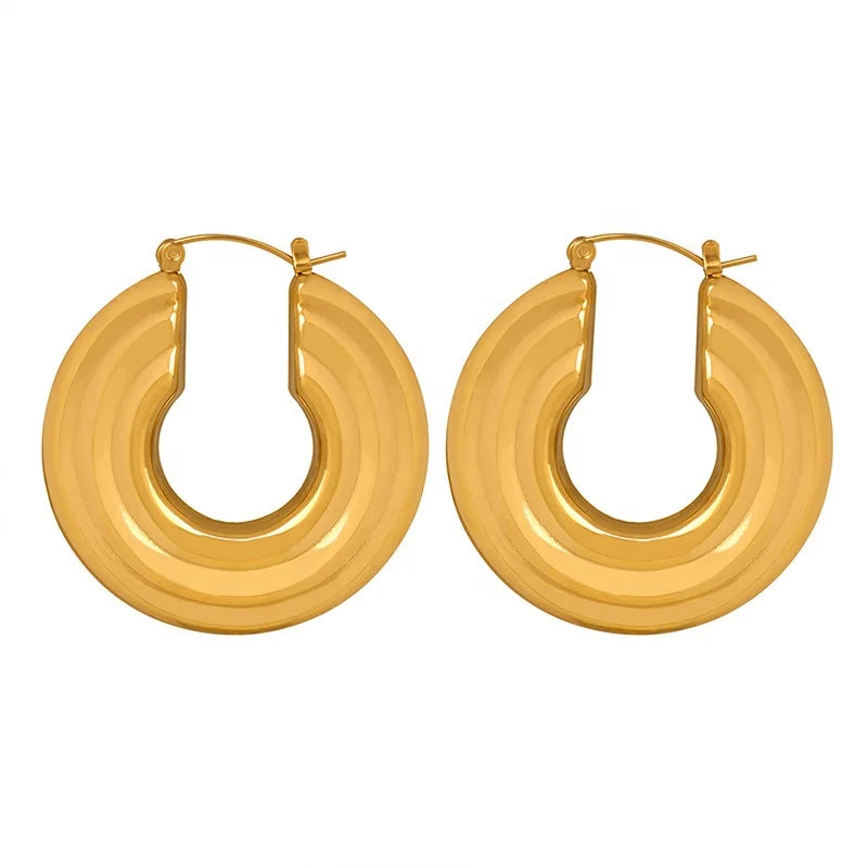 Stainless Steel Jewelry Texture Around the Ring Girly Girl Ear Buckle Customization