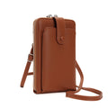2024 Factory Wholesale Simple Multi-card Women's Mobile Phone Bag Multi-function Vertical square Crossbody Bag