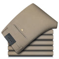 Spring Autumn Male Chic Straight Formal Trousers Casual Office Luxury Fashion Mens Business Regular Fit Mid Midweight Suit Pants