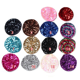 Wholesale New Woman Girls Night Club Party Costume Hat Ladies' Stage Sequin Beret Hats