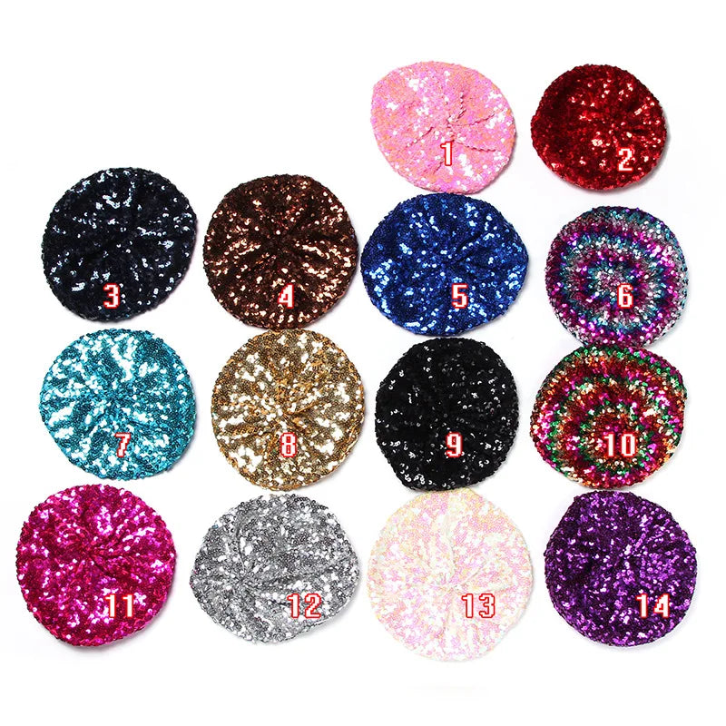 Wholesale New Woman Girls Night Club Party Costume Hat Ladies' Stage Sequin Beret Hats