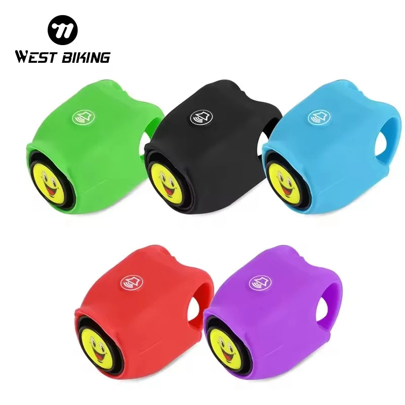 WEST BIKING Colorful Bicycle Handlebar Ring Bell Cycling Safety Horn Alarm Bells for Racing MTB Bike & Casual Riding