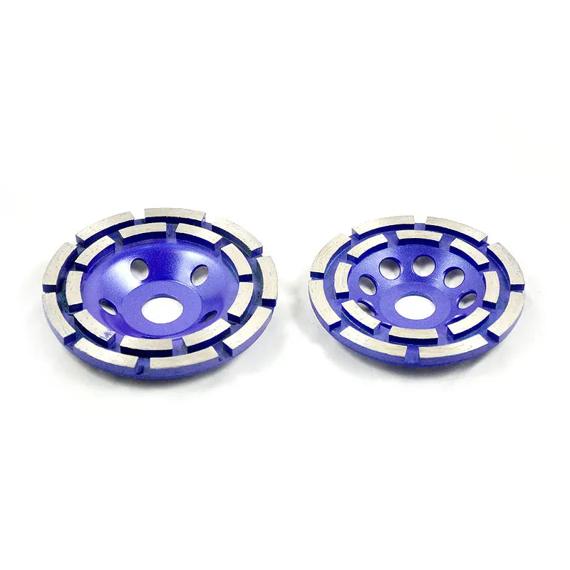 SALI Turbo Double Row Diamond Segment Grinding Wheel for Angle Grinder Aluminum Deburring & Concrete/Marble Floor Polishing