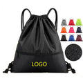 Customized Promotional Shopping Bag Reusable Durable Waterproof Travel Backpacks Polyester Custom Drawstring Bag With logo