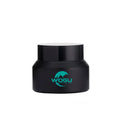 Custom Matte Black Cosmetic Packaging 15g 30g 50g 100g Skincare Slant Shoulder Glass Cream Bottle Jar